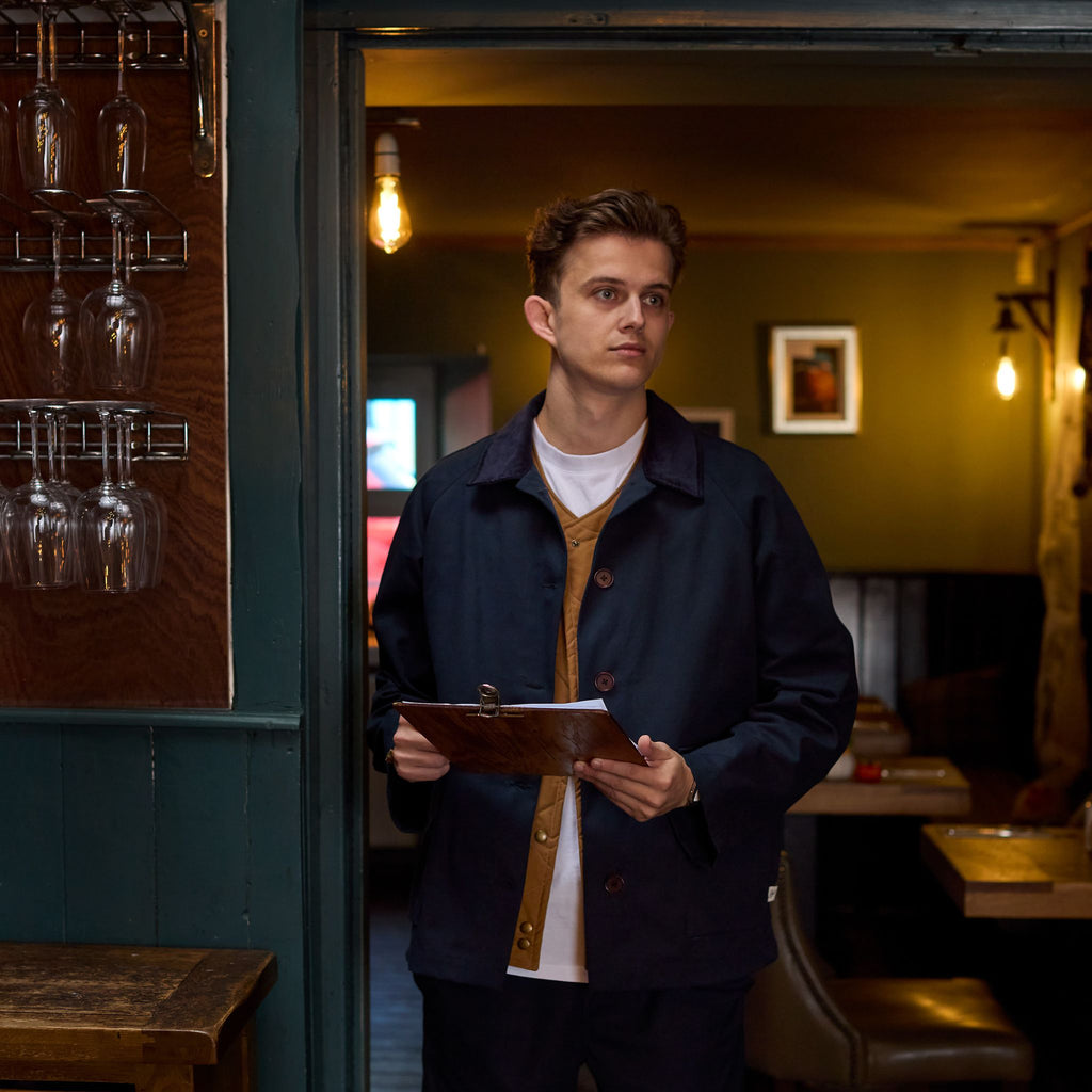 Men's Staples Barn Coat | Navy Blue